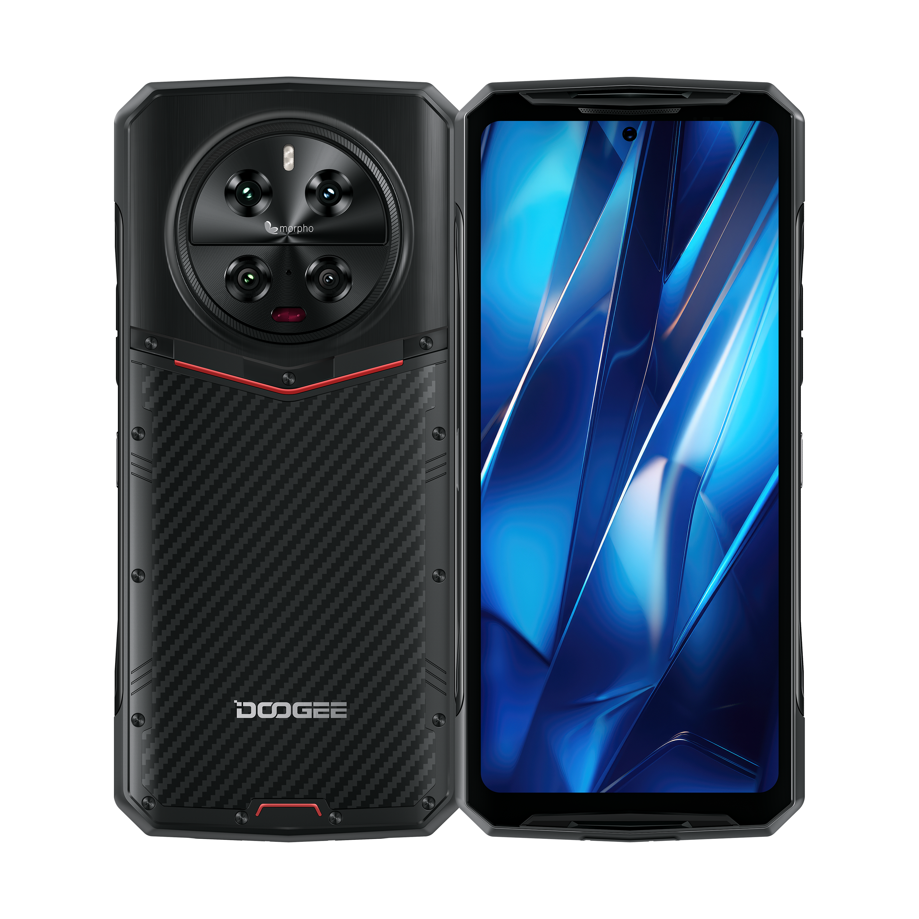 DOOGEE DK10 Teléfono robusto de 32 GB + 512 GB Cámara cuádruple Morpho AI Carga flash de 120 W