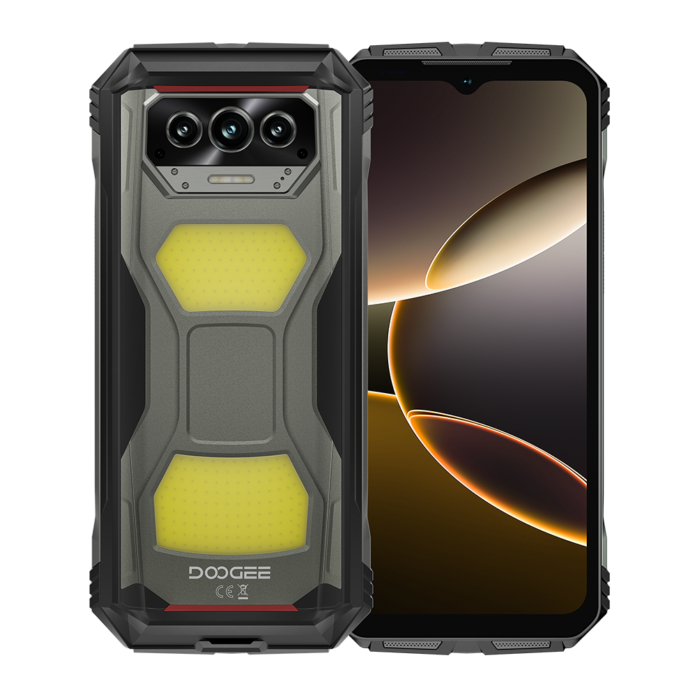 DOOGEE V Max S 22000mAh Batteria di grandi dimensioni Doppie luci da campeggio Telefono robusto Android 14