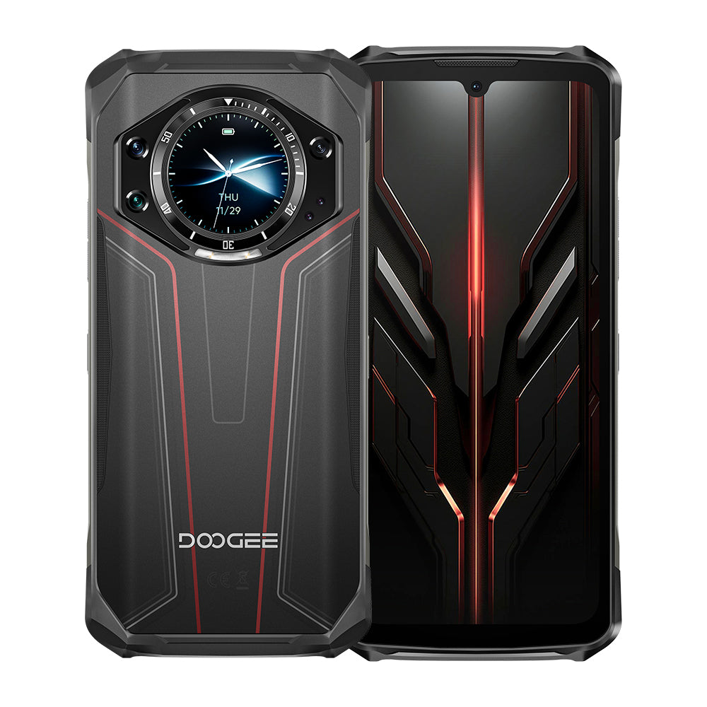 DOOGEE S119 Smartphone Android 14 con schermo posteriore intelligente, 24 GB + 512 GB, batteria da 10200 mAh