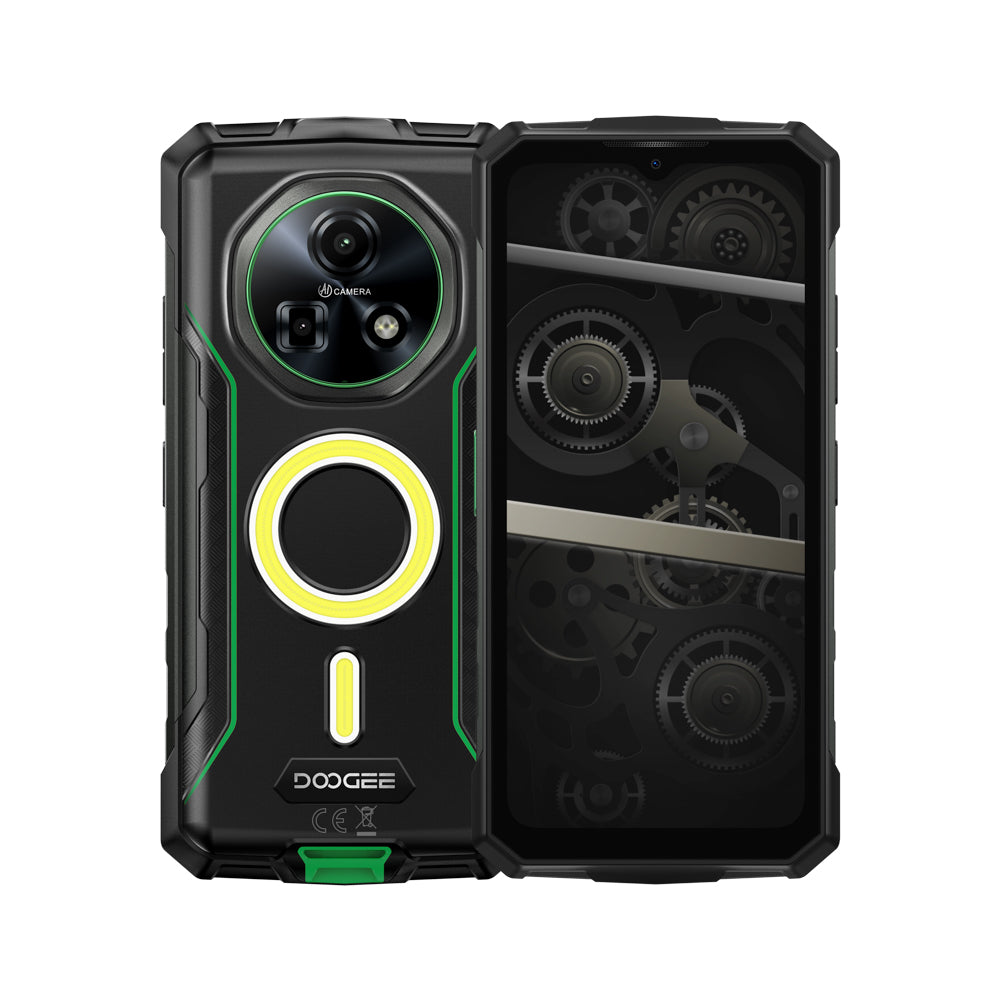 DOOGEE Fire 5 Ultra Rugged Smartphone Luci da campeggio doppie Android 15 Cellulare indistruttibile