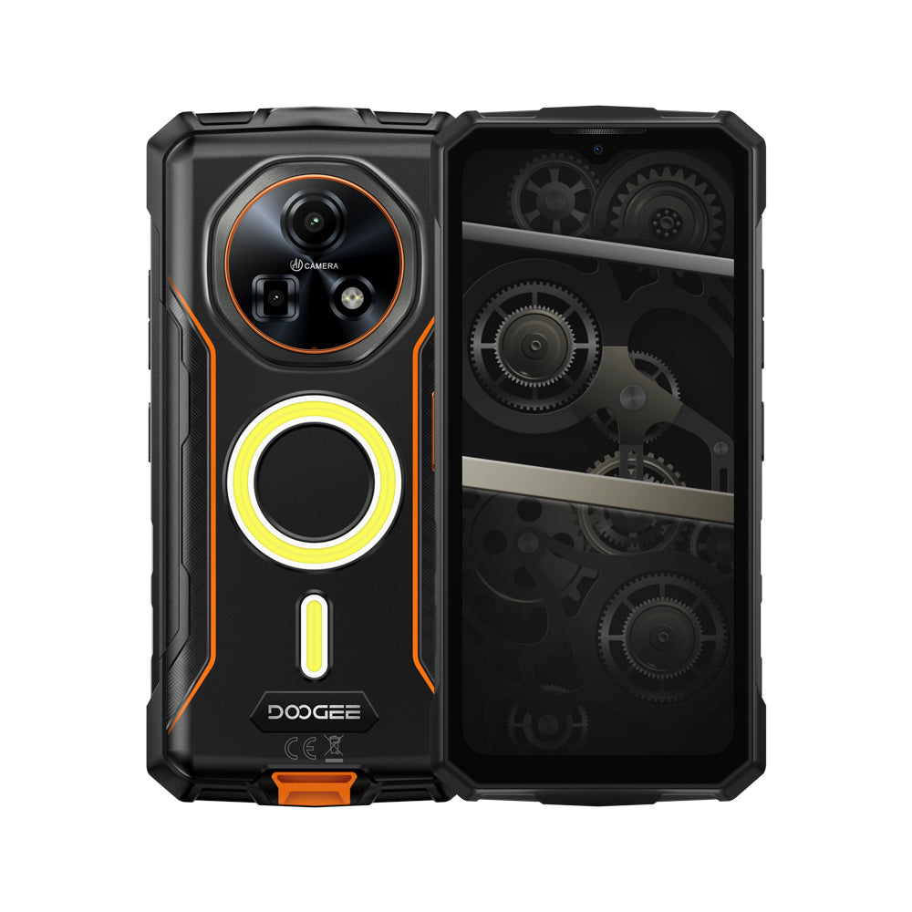 DOOGEE Fire 5 Ultra Rugged Smartphone Luci da campeggio doppie Android 15 Cellulare indistruttibile