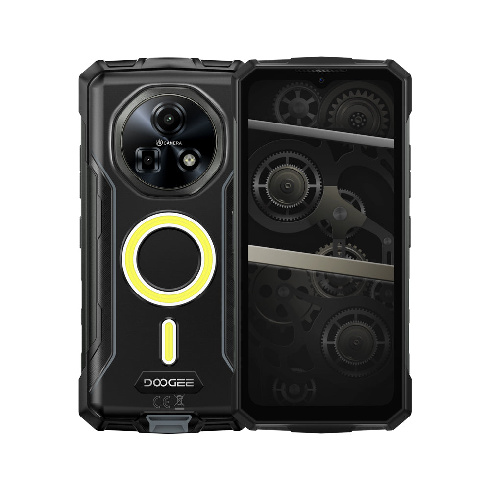 DOOGEE Fire 5 Ultra Rugged Smartphone Luci da campeggio doppie Android 15 Cellulare indistruttibile