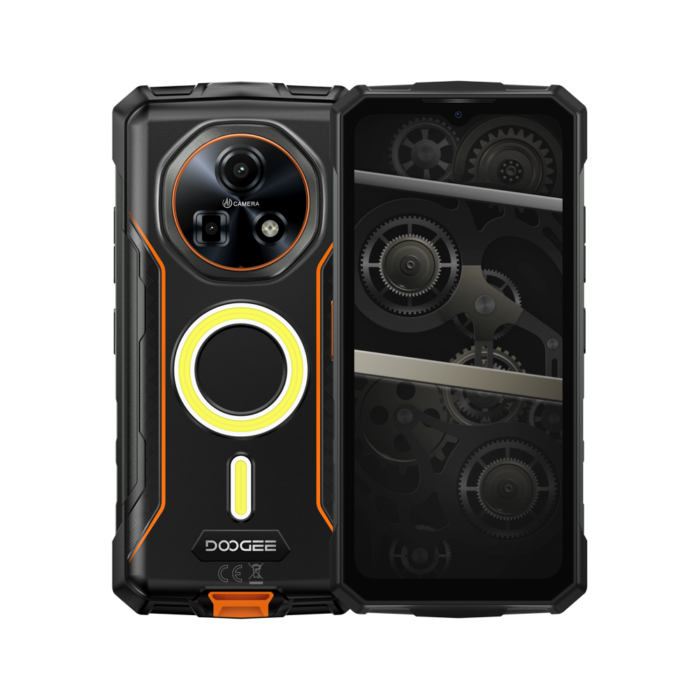 DOOGEE Fire 5 Ultra Rugged Smartphone Luci da campeggio doppie Android 15 Cellulare indistruttibile