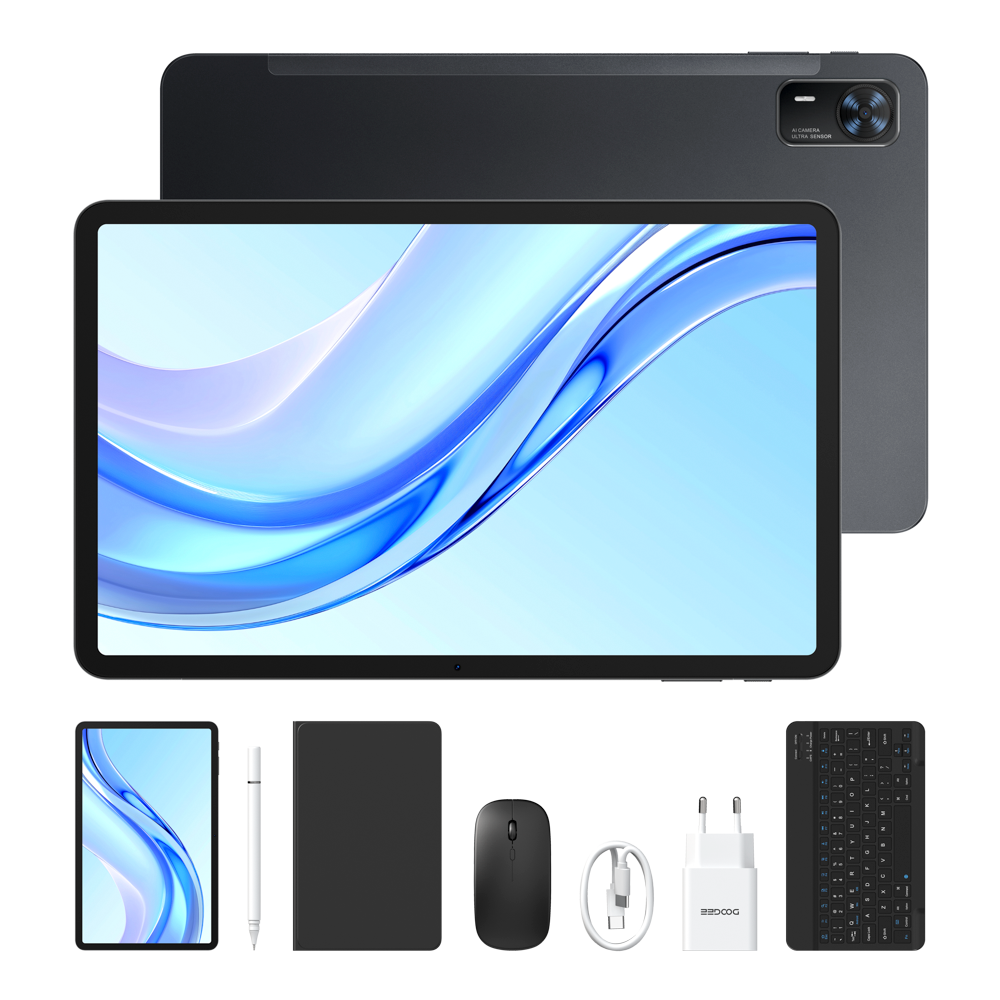 DOOGEE Tablet Tab E3+ da 12 pollici, 8800 mAh, 256 GB, Android 15
