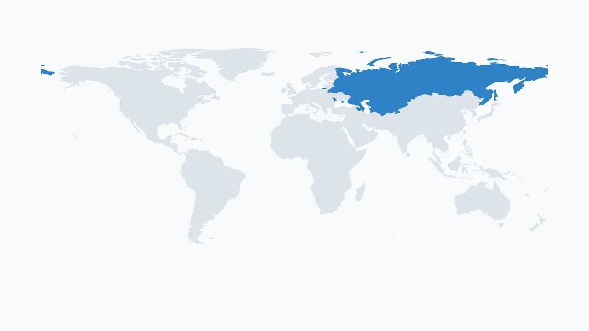 DOOGEE business cooperation region map - CIS Region
