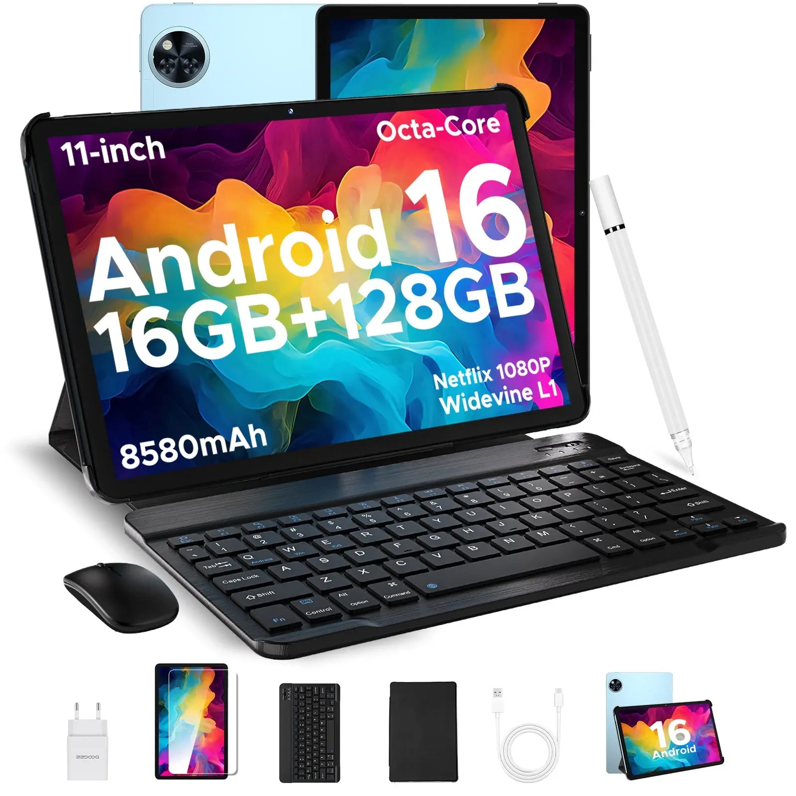 No.3 DOOGEE U11 Android16 color：Black DOOGEE U11: Android 16 Tablet 16GB+128GB/2TB TF Octa-Core Android