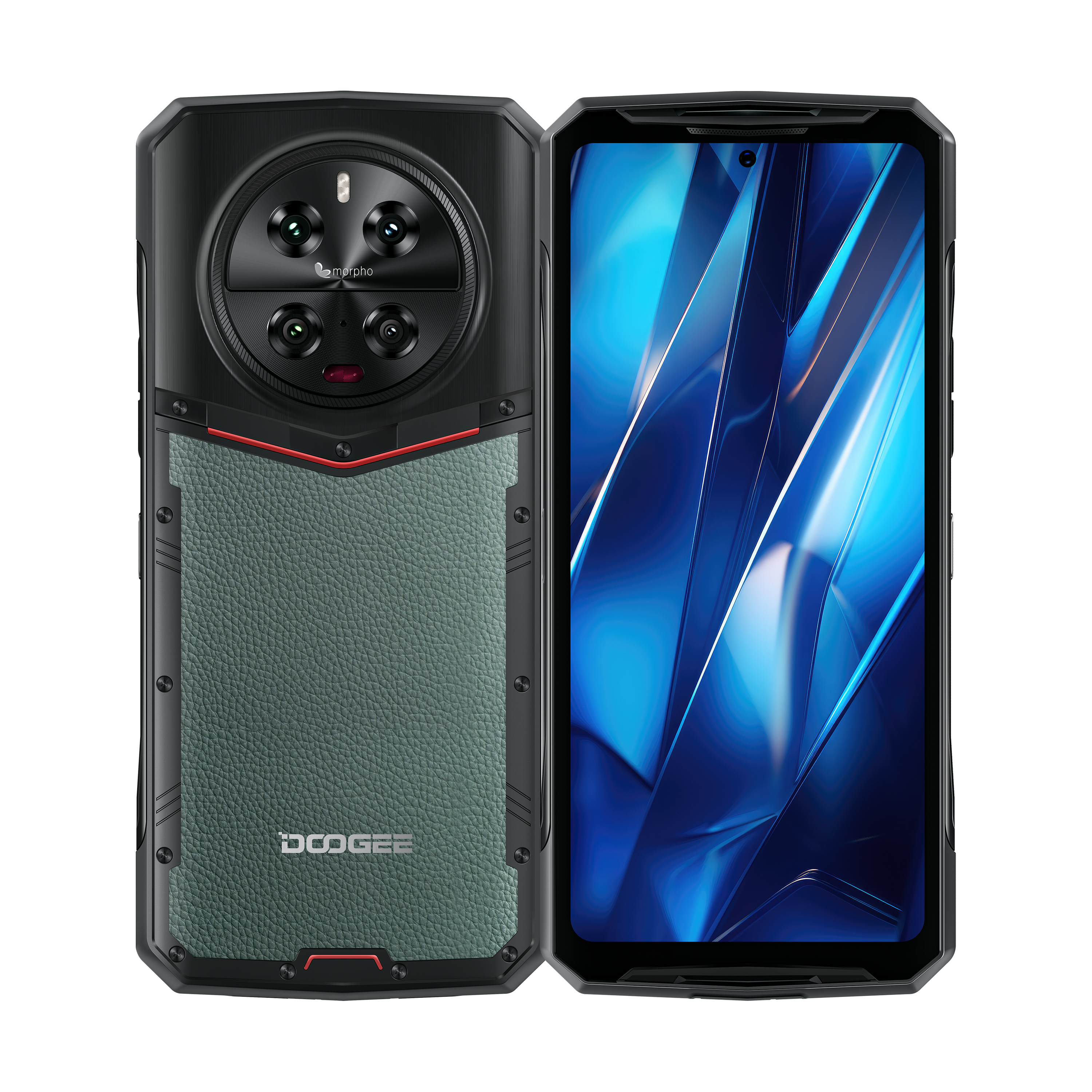 Teléfono robusto DOOGEE DK10 de 32 GB + 512 GB Cámara cuádruple Morpho AI Carga flash de 120 W