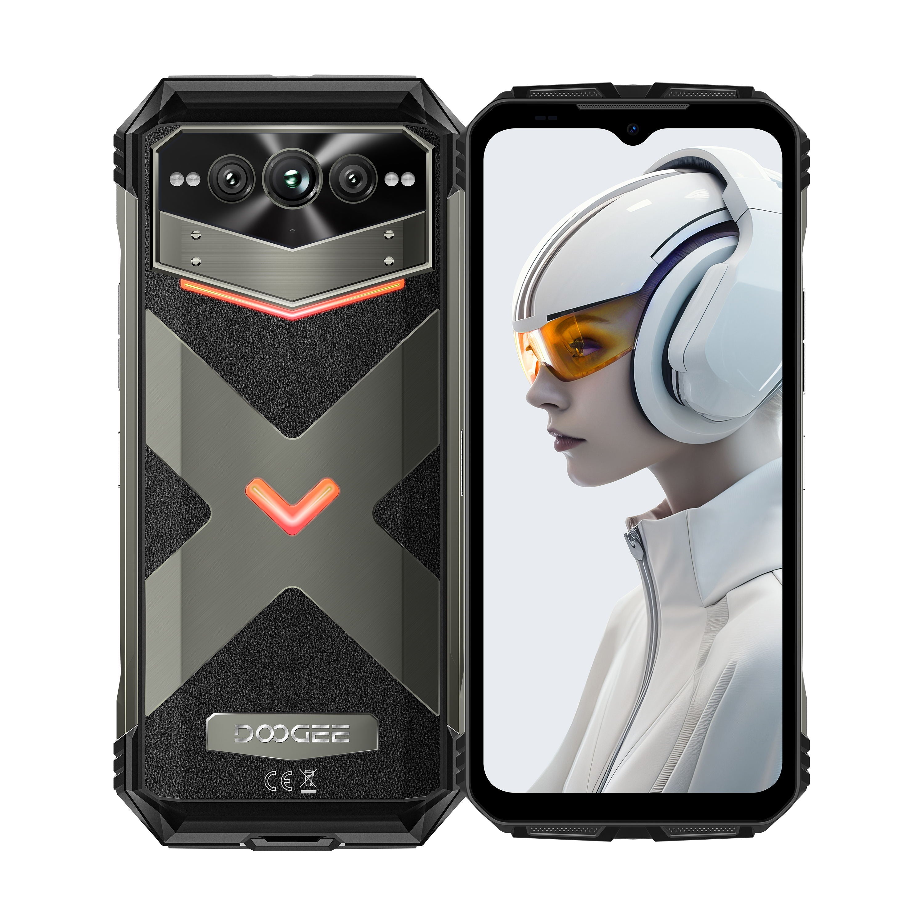 DOOGEE V Max Plus 512 GB di memoria di grandi dimensioni 22000 mAh Batteria di grandi dimensioni Android 14 Telefono robusto