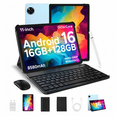DOOGEE U11: Android 16 Tablet 16GB+128GB/2TB TF Octa-Core Android