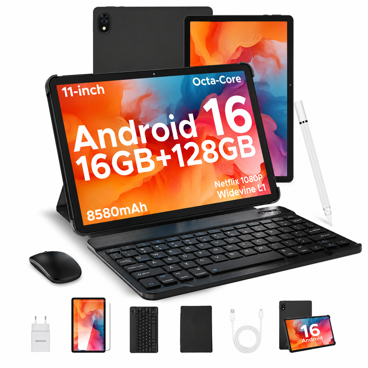 DOOGEE U11: Android 16 Tablet 16GB+128GB/2TB TF Octa-Core Android