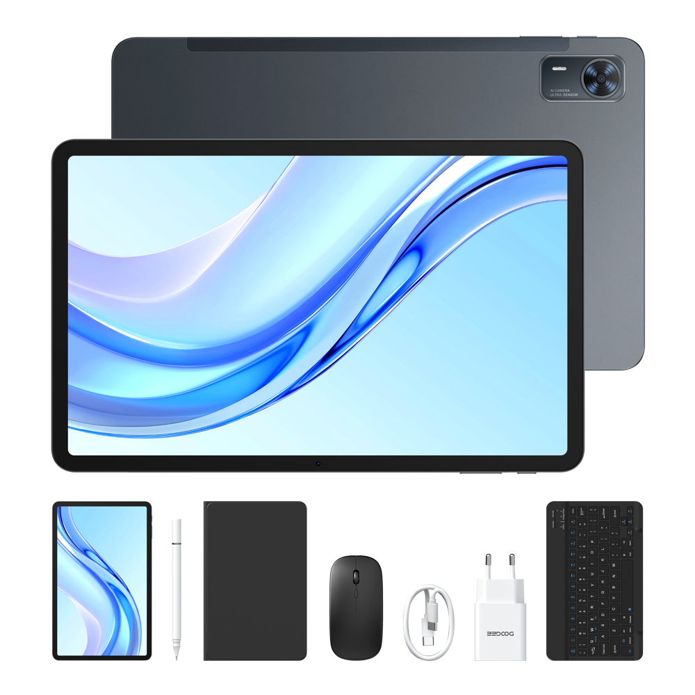 DOOGEE Tablet Tab E3+ da 12 pollici, 8800 mAh, 256 GB, Android 15